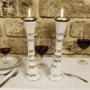 זוג פמוטים גבוה בטון "אשת חיל"