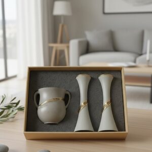 מארז "טוהר וקדושה" נטלה ופמוטים מעוצבים